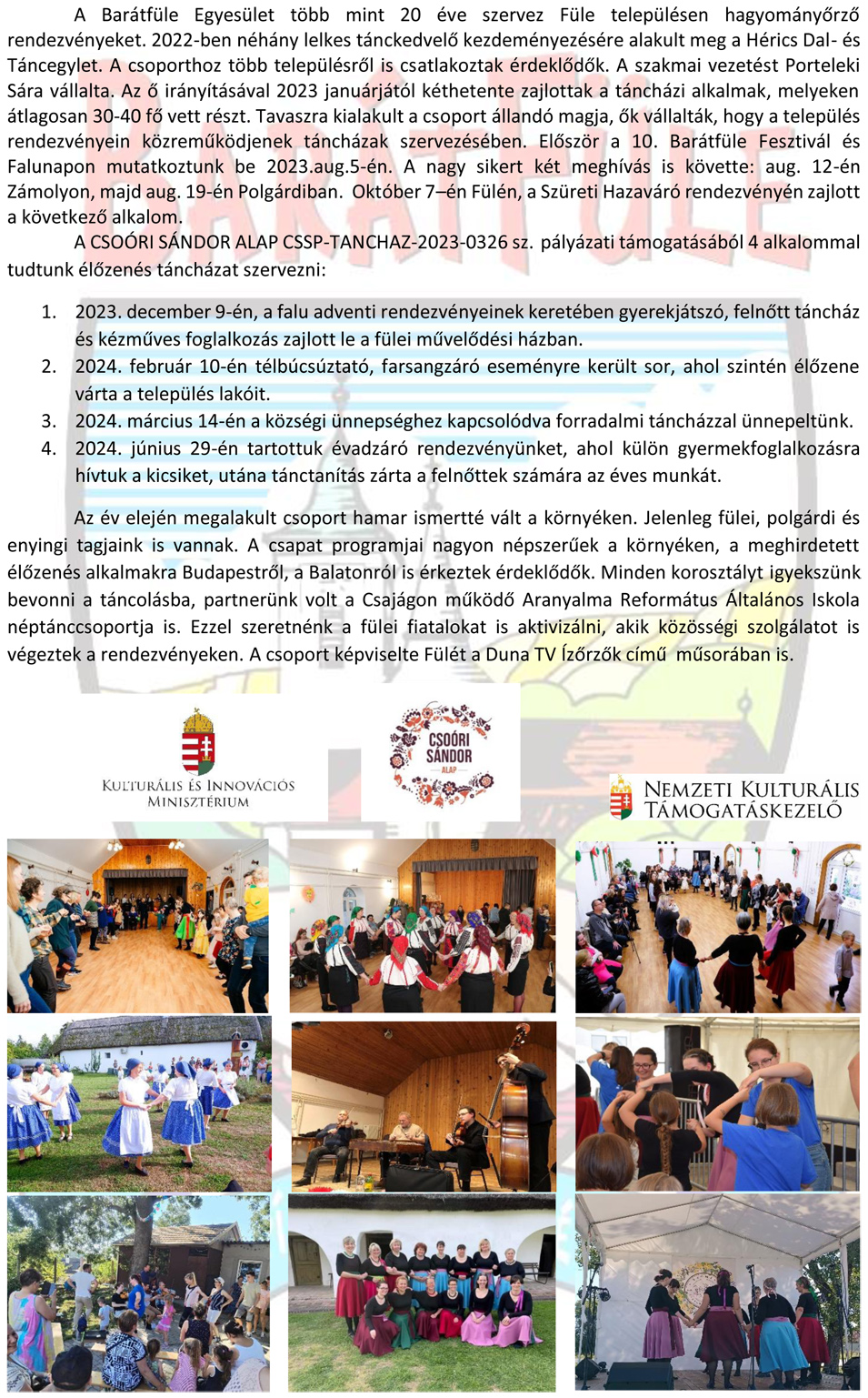 Csoóri Sándor alap, Barátfüle egyesület